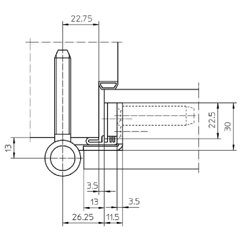 VARIANT VN 3838/160 FD  Edelstahl matt (040) à 2 Stück verpackt (5 050555 0 04002) Produktbild BIGANW L