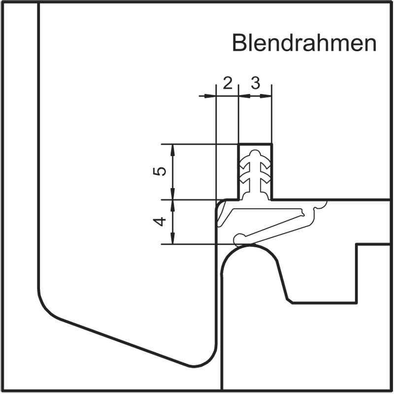 DEVENTER Blendrahmendichtung S 7624 Produktbild BIGANW L