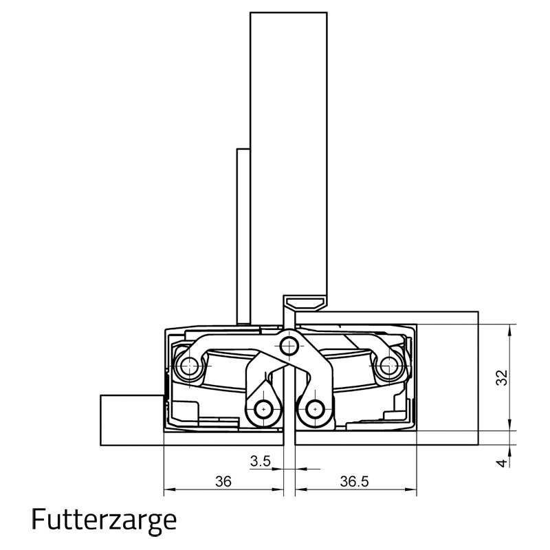 SIMONSWERK Befestigungsplatte TECTUS TE 540 3D FZ Produktbild BIGANW L