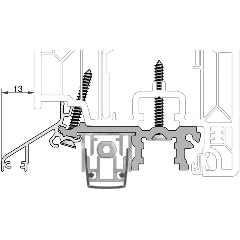 GKG Adapter-/Wetterschenkelprofil 0.0 BDA5821 Produktbild BIGANW L