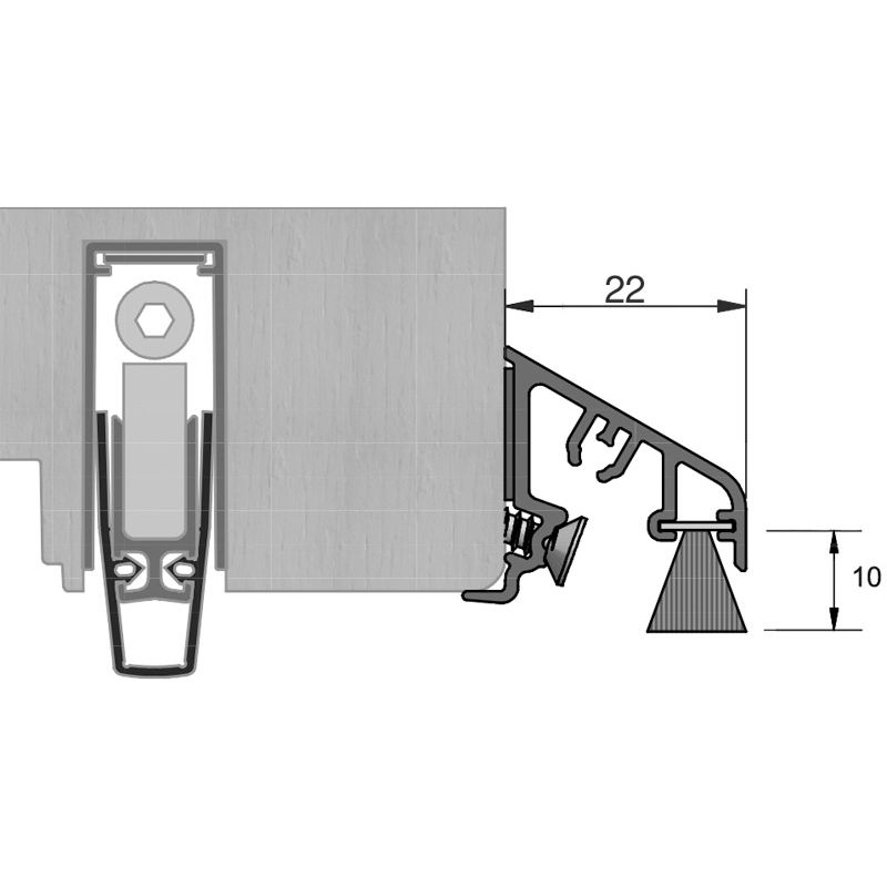 GKG Wetterschenkelprofil 0.0 ASL01/BD10 Produktbild BIGANW L