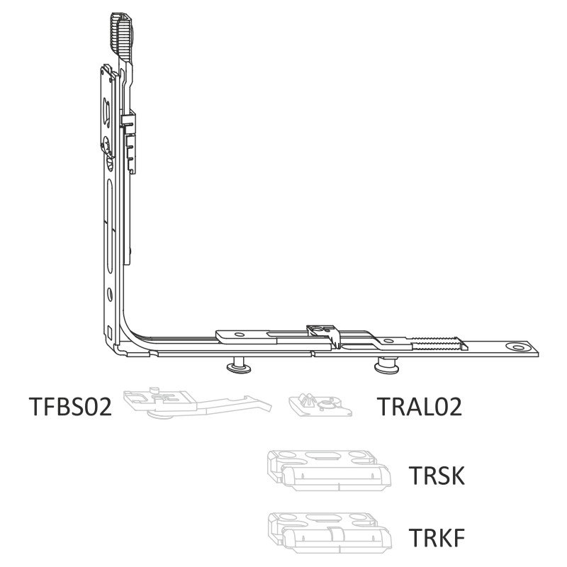 SIEGENIA-AUBI TITAN Eckumlenkung VSU/K 56+ Produktbild BIGANW L