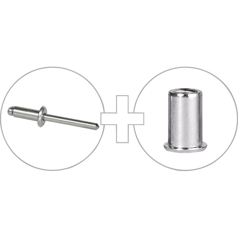 GESIPA Kombisetzgerät Flipper® Plus mit Öffnungsfeder 2,4-5mm Produktbild BIGANW L