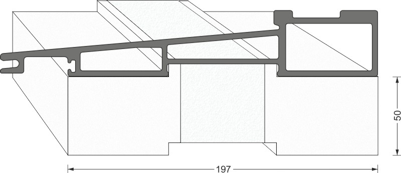 greenteQ Unterbaudämmprofil HST hochdämmend für Maco Fiber-Therm GFK 240 Produktbild BIGANW L
