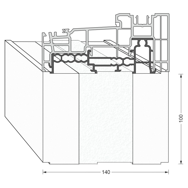 greenteQ Unterbaudämmprofil HST hochdämmend für GU-thermostep 164 Produktbild BIGANW L