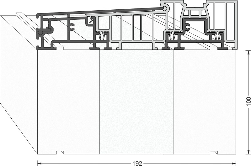 greenteQ Unterbaudämmprofil HST hochdämmend für Schüco LivIngSlide Produktbild BIGANW L