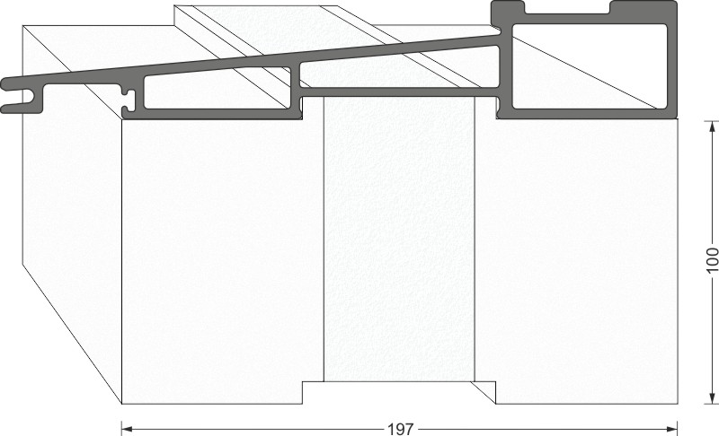 greenteQ Unterbaudämmprofil HST hochdämmend für Maco Fiber-Therm GFK 240 Produktbild BIGANW L