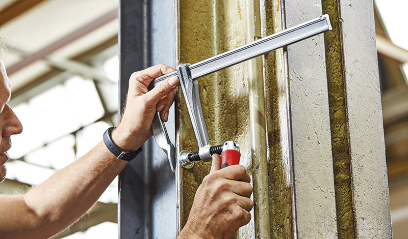 BESSEY Ganzstahlschraubzwinge GZ-KG mit 2K-Klappgriff Produktbild BIGANW L