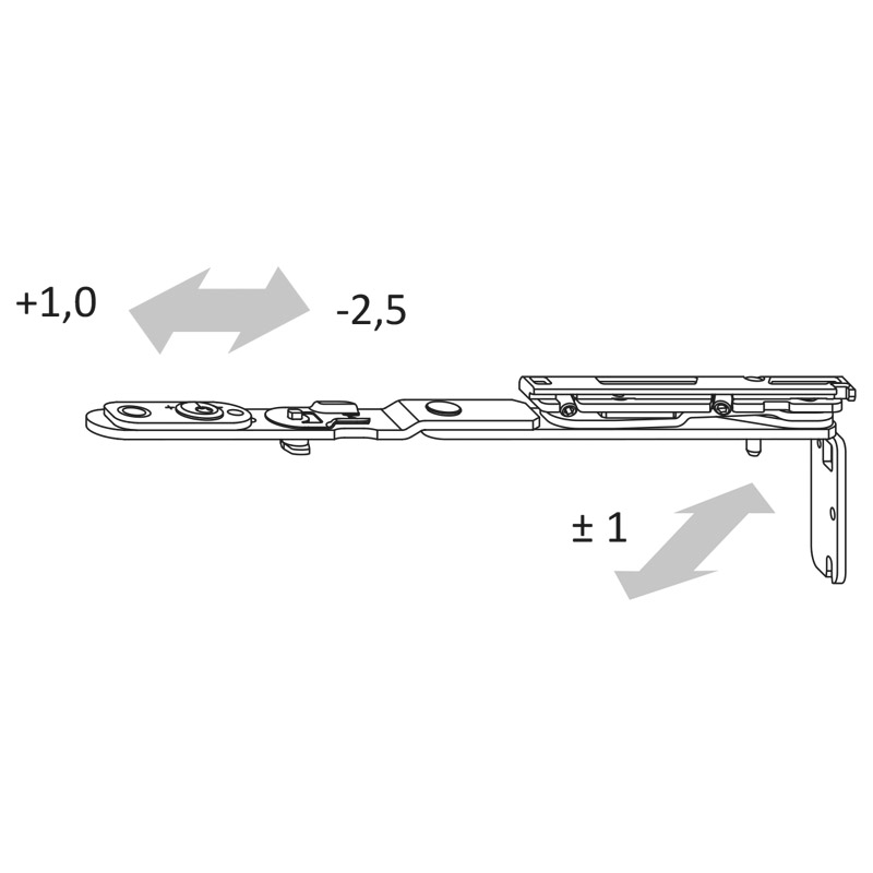 1769/2222ZA/2210 Garnitur (beids. Lochteile für HOPPE-Schnellstift) / ES1 / F9714M schwarz matt / Profilzylinder 92 mm / 10 mm / Vierkantstift / 67-72 Produktbild BIGANW L