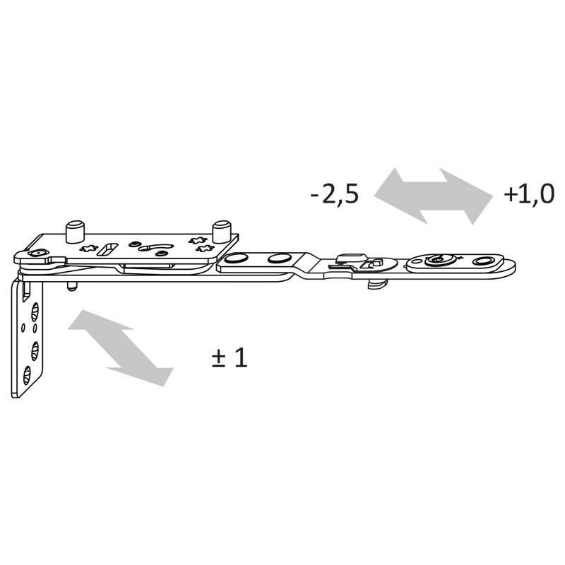 SIEGENIA-AUBI TITAN Scherenarm DF AX 34 Produktbild BIGANW L