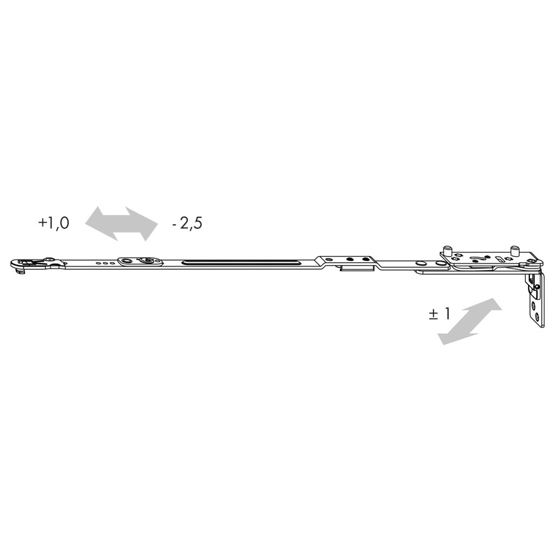 Scherenarm AX 34/13 D8 Gr 1 TS ls K25 Produktbild BIGANW L