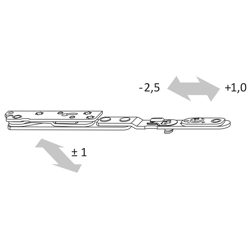 SIEGENIA-AUBI TITAN Scherenarm DF/3 AX 24 Produktbild BIGANW L