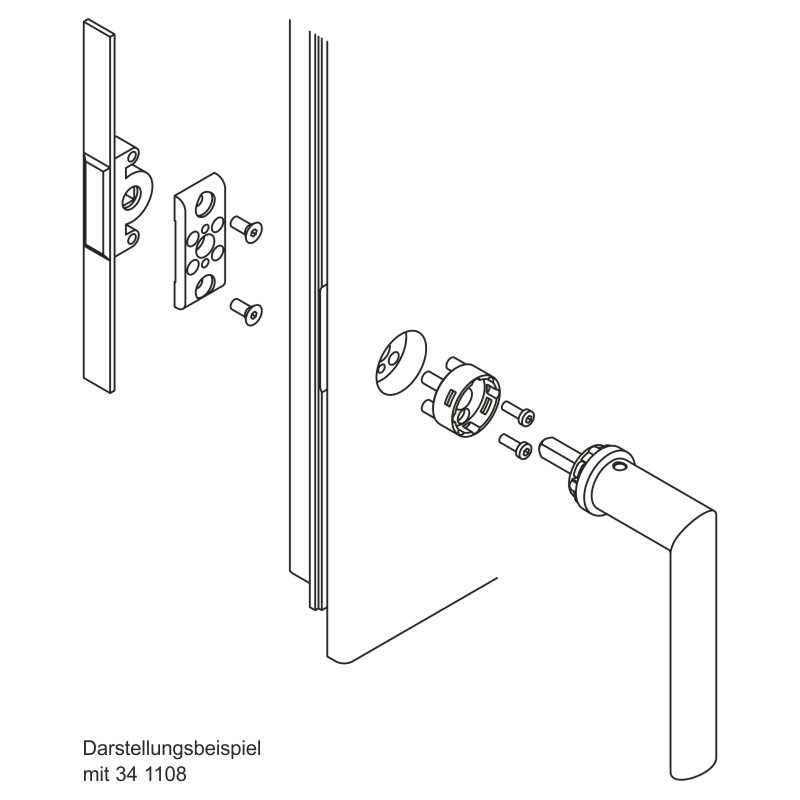 FSB Befestigungszubehör 03 0401 für FSB Steckgriffe 34 .... 71... Produktbild BIGANW L