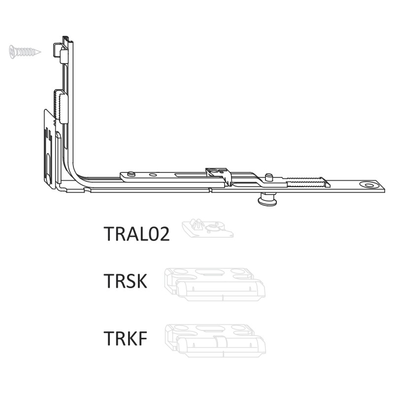 SIEGENIA-AUBI TITAN Eckumlenkung VSU/K+ schmal DF Produktbild BIGANW L