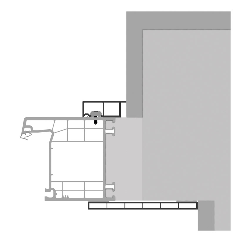 Kammerprofil 100x7 mm SK Lg. 6,00 mfoliert, ohne NasePX 7905 CREMEWEIß [76] Produktbild BIGANW L