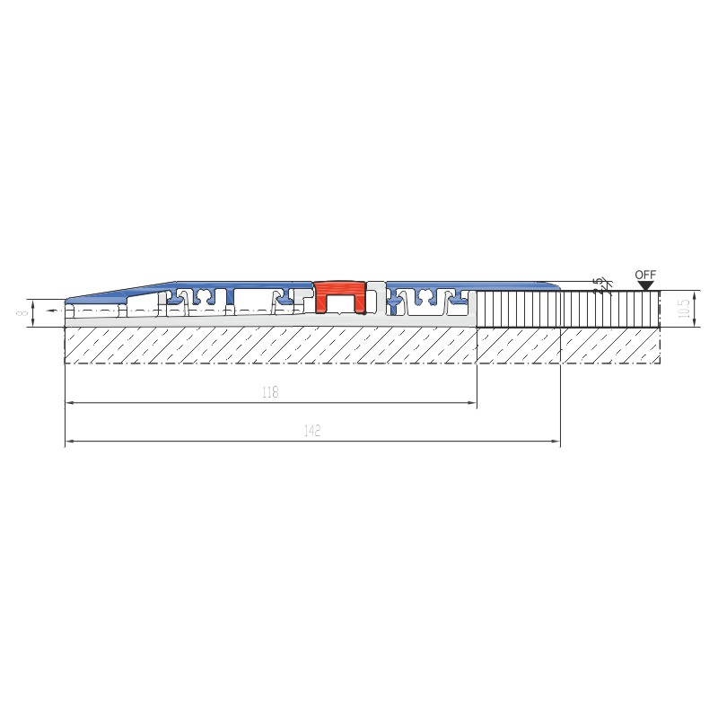 ALUMAT Bodenprofil MHT /1 Produktbild BIGANW L