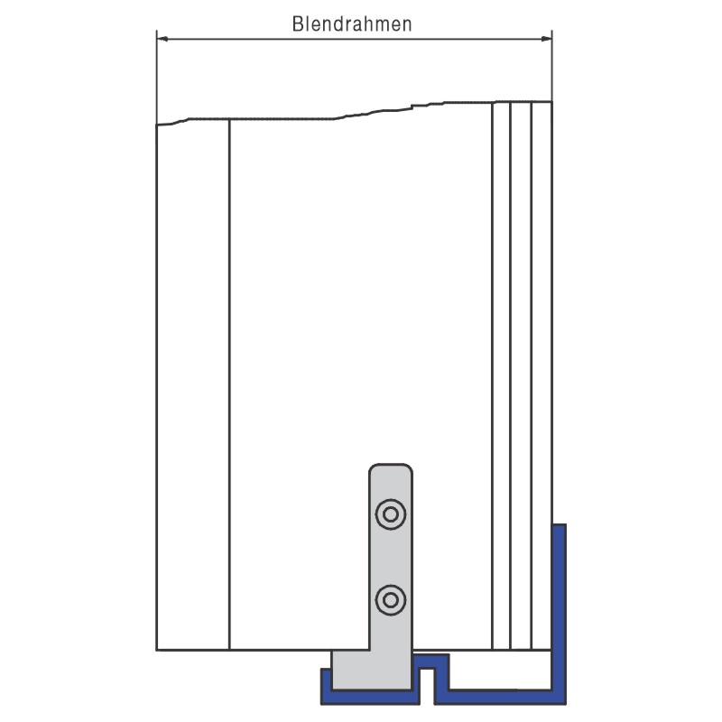 ALUMAT Einbauschablone Aluminium Produktbild BIGANW L