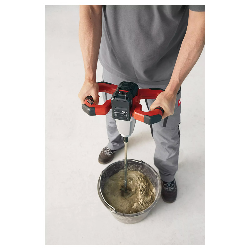 FLEX Akku 2-Gang-Rührer MXE 18.0-EC/5.0 Set + WR2 120 Produktbild BIGANW L