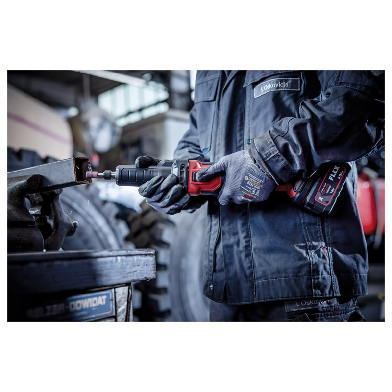 FLEX Akku-Geradschleifer DGE 25 18.0-EC mit variablem, hohem Drehzahlbereich Produktbild BIGANW L