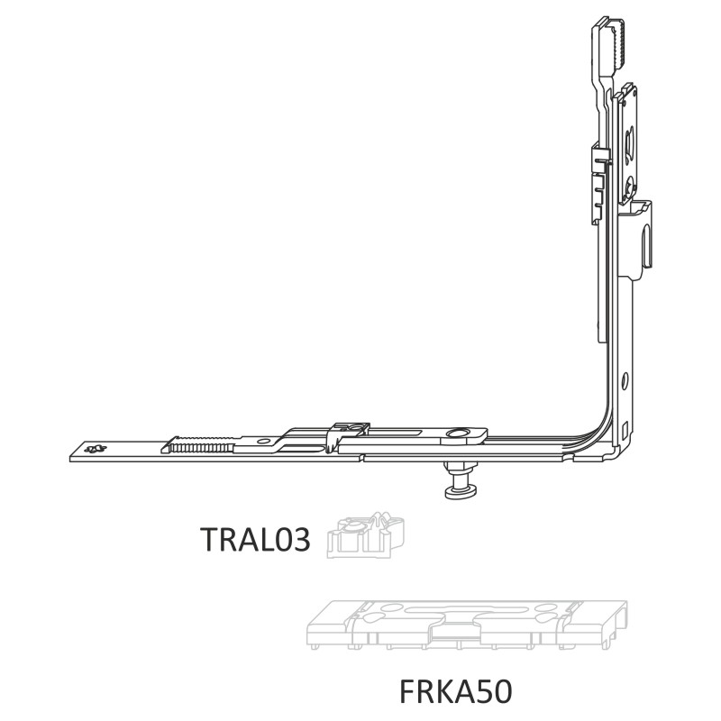 SIEGENIA-AUBI TITAN Eckumlenkung VSU/K+ BSW A0273 Produktbild BIGANW L
