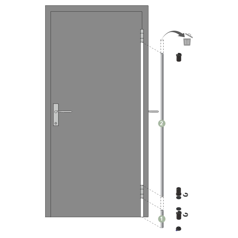 PLANET Fingerschutz-Abdeckprofil FSA 8800 2-teilig [S20] Produktbild BIGANW L