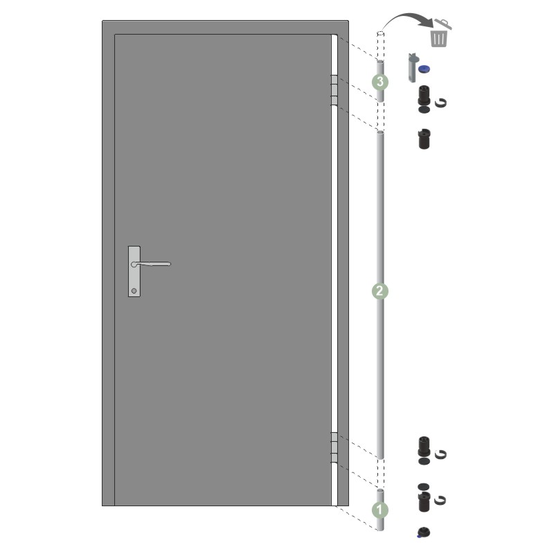 Abdeckprofil FSA 8800 [S18], für 3 Teile (1980 mm), Profilgröße 20 mm, farblos eloxiert EV1 Produktbild BIGANW L