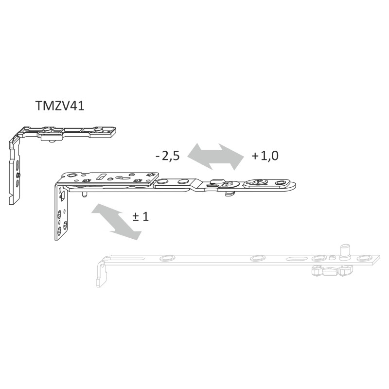 SCHERENARM AX 30/13 DF RE TS Produktbild BIGANW L
