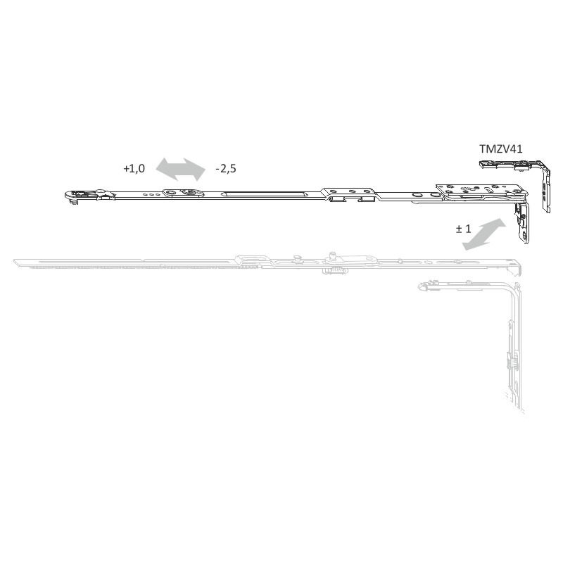 SIEGENIA-AUBI TITAN Scherenarm TBT AX 30 Produktbild BIGANW L