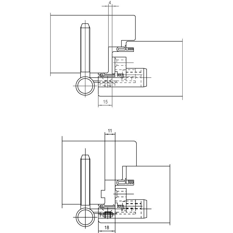 SIMONSWERK Haustürband BAKA 2D 20 FD RZ 57 Produktbild BIGANW L