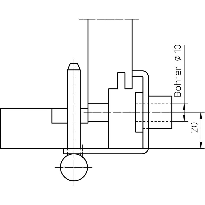 SIMONSWERK Bohrlehre VARIANT V 3600 / V 3610 Falzloch Produktbild BIGANW L