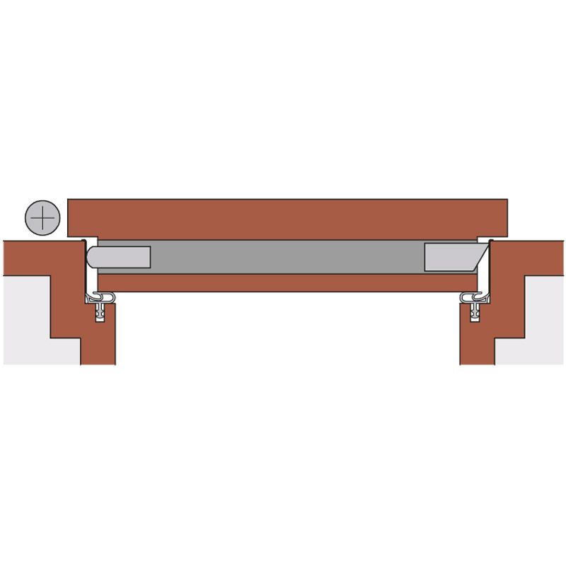 ATHMER Automatische Türdichtung DOPPELDICHT M-12/35 doppelseitig Produktbild BIGANW L