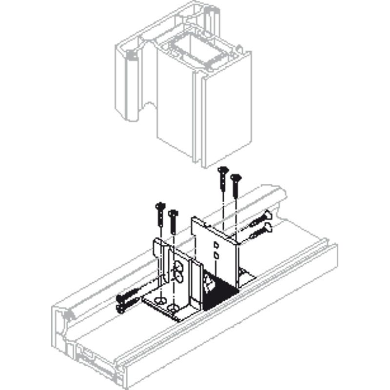 Pfosten-/Kreuzverbinder K8572 Produktbild BIGANW L