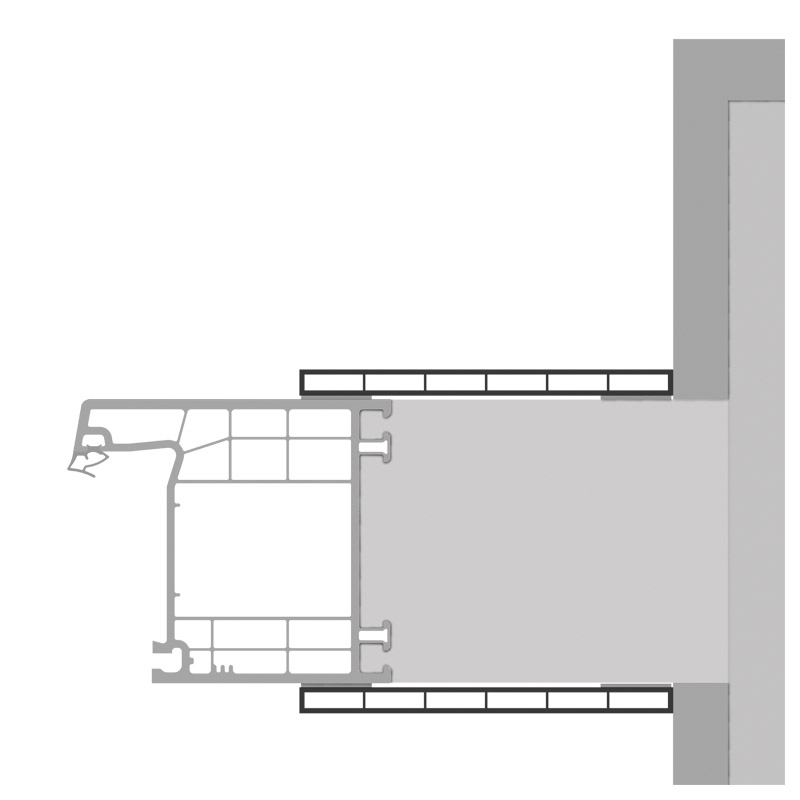 Trapez-Sprosse 23mm SK Lg. 6,00m foliert, mit zwei schwarzen Weichlippen 49240 Winchester Produktbild BIGANW L