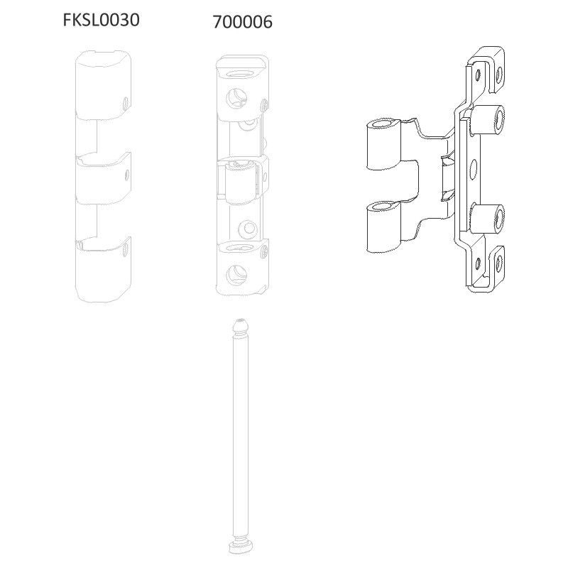 Drehflügelband RB KF-12/20-13 TS Krt25 Produktbild BIGANW L