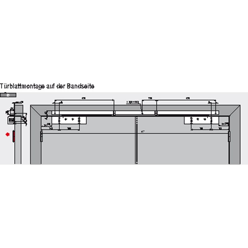 DORMAKABA Türschliesser TS 93 GSR-EMF 1 im Contur Design mit Gleitschiene und Schließfolgeregelung Produktbild BIGANW L