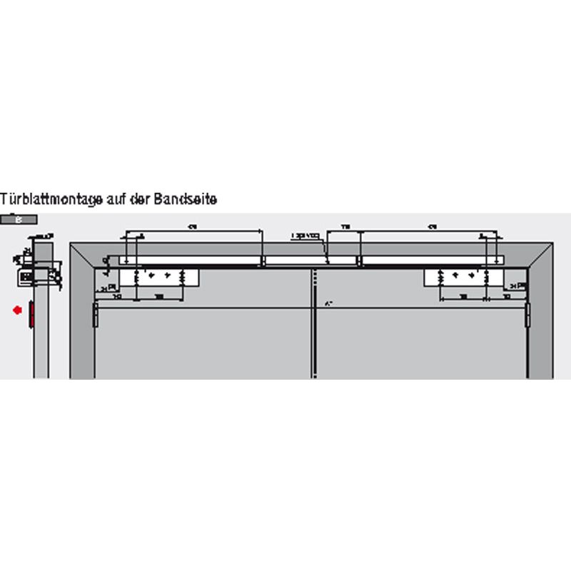 DORMAKABA Türschliesser TS 93 GSR-EMF 2 im Contur Design mit Gleitschiene und Schließfolgeregelung Produktbild BIGANW L