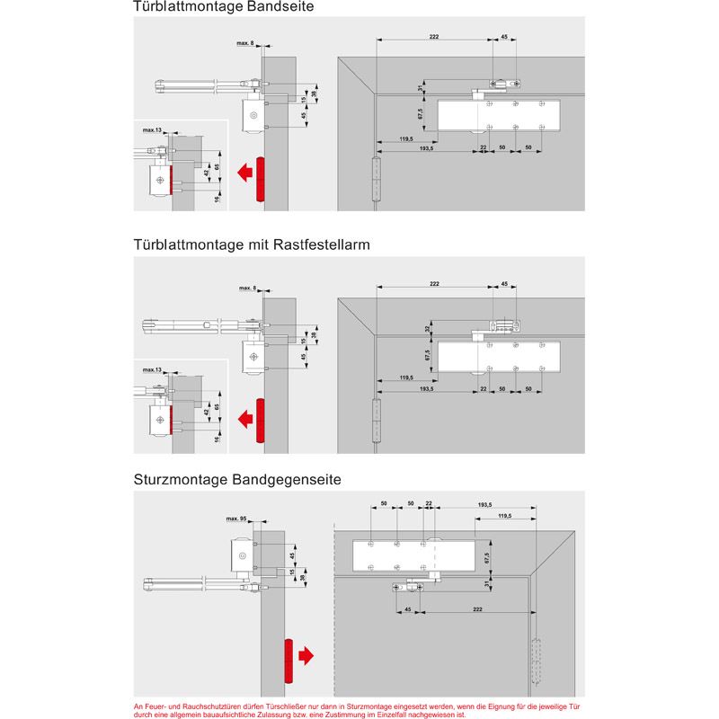 DORMAKABA Schließkörper TS 73 V ohne Gestänge Produktbild BIGANW L