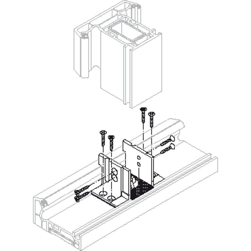 Pfosten-/Kreuzverbinder K8673-2 Produktbild BIGANW L