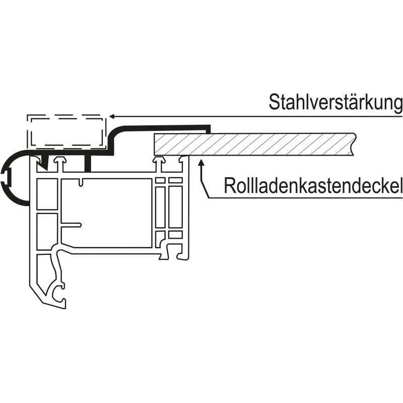Abrollprofil 103mm Lg. 6,00m Braun, VE: 60m für 70er bis 76er Produktbild BIGANW L