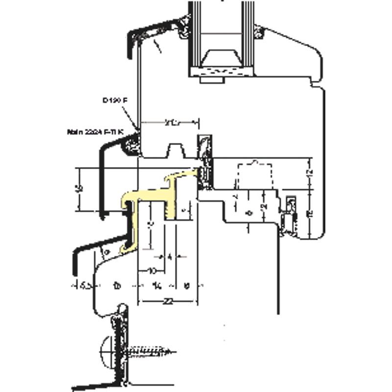 GUTMANN Regenschutzschiene Main 22/24 F-TI K Produktbild BIGANW L