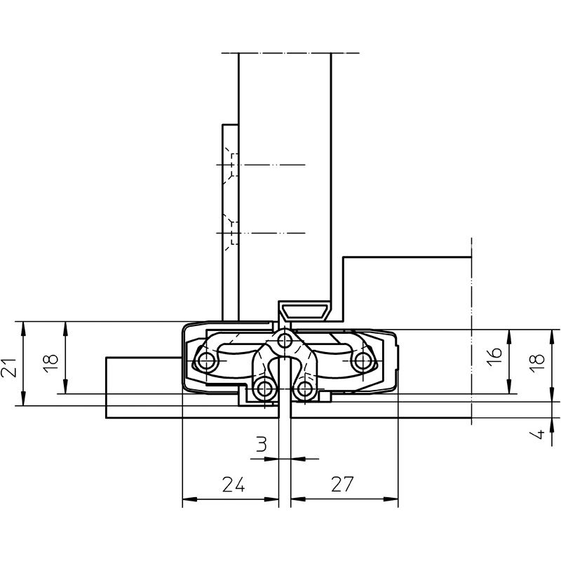 SIMONSWERK Befestigungsplatte TECTUS TE 240 3D FZ/1 Produktbild BIGANW L