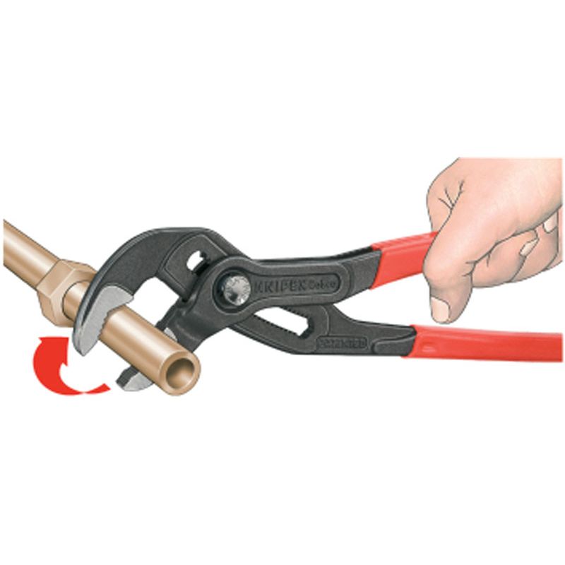 KNIPEX Wasserpumpenzange Cobra® poliert mit Kunststoffüberzug Produktbild BIGANW L