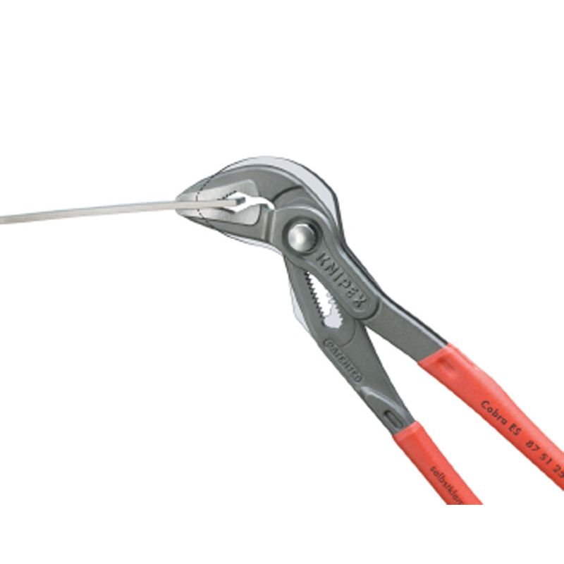 KNIPEX Wasserpumpenzange Cobra® ES poliert mit Kunststoffüberzug Produktbild BIGANW L