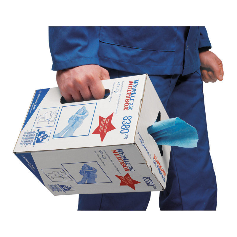 KIMBERLY-CLARK Putztuch WYPALL X 60 8380 1-lagig Karton Produktbild BIGANW L