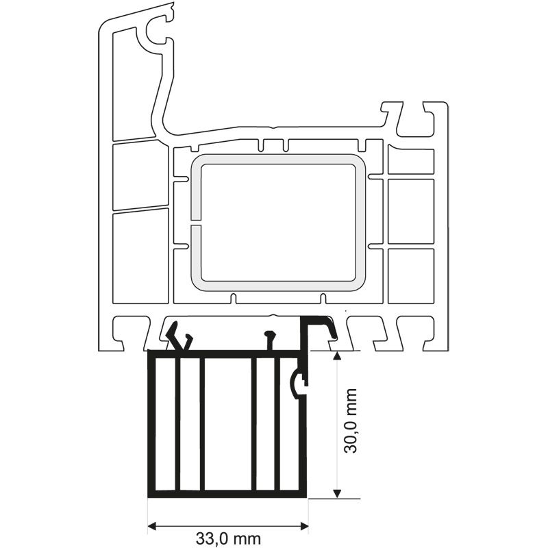 MENKE Fensterbankanschlussprofil 387 für Aluplast Produktbild BIGANW L