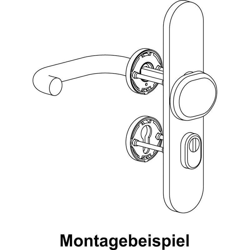 HOPPE Knopfschild Kombi-Schutz *86G/3332ZA* ES1 Produktbild BIGANW L