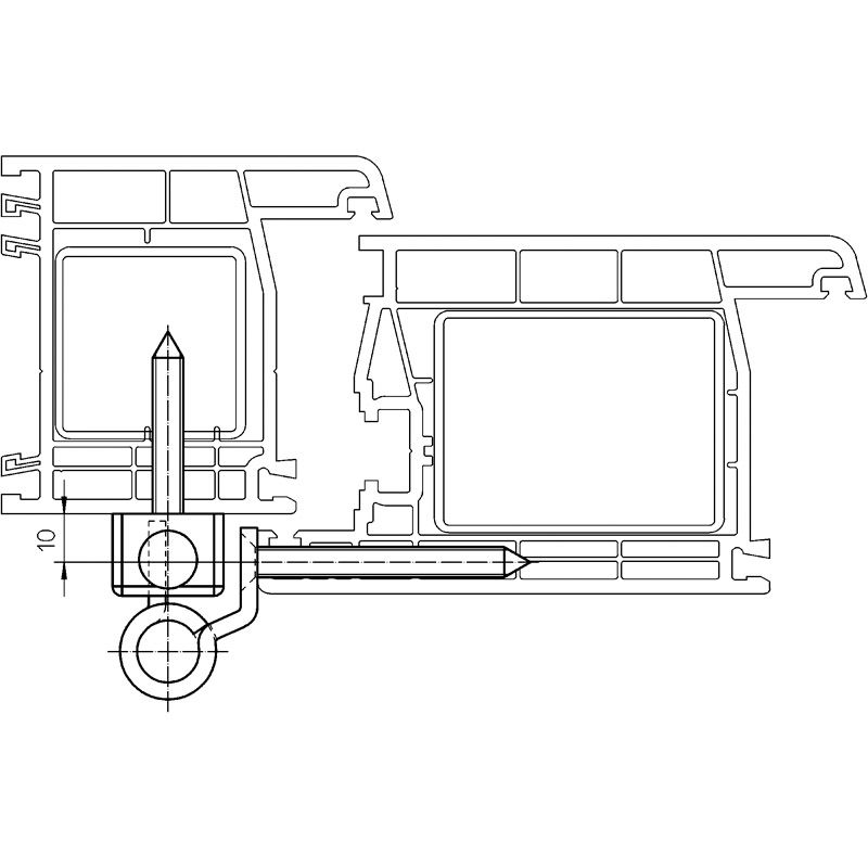SIMONSWERK Haustürband SIKU RB 5010 3D Produktbild BIGANW L