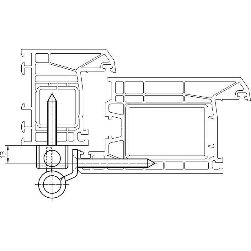 SIMONSWERK Haustürband SIKU RB 5020 3D Produktbild BIGANW L