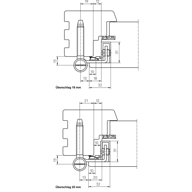 SIMONSWERK Haustürband BAKA Protect 2030 2D FD Produktbild BIGANW L