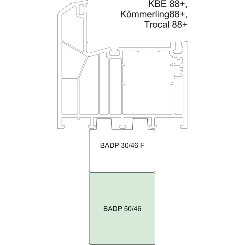 COMPACFOAM Bankanschlussdämmprofil BADP 50/46 Produktbild BIGANW L